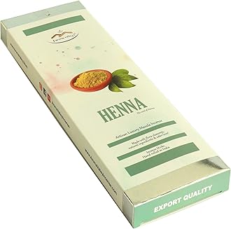 Aroma ValleyHenna Incense Sticks - Artisan Luxury Masala Incense - Handmade Long-Burning Incense 18+ Sticks