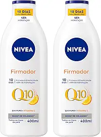 NIVEA Kit Loção Hidratante Firmador Q10 + Vitamina C para Todos os Tipos de Pele 400ml
