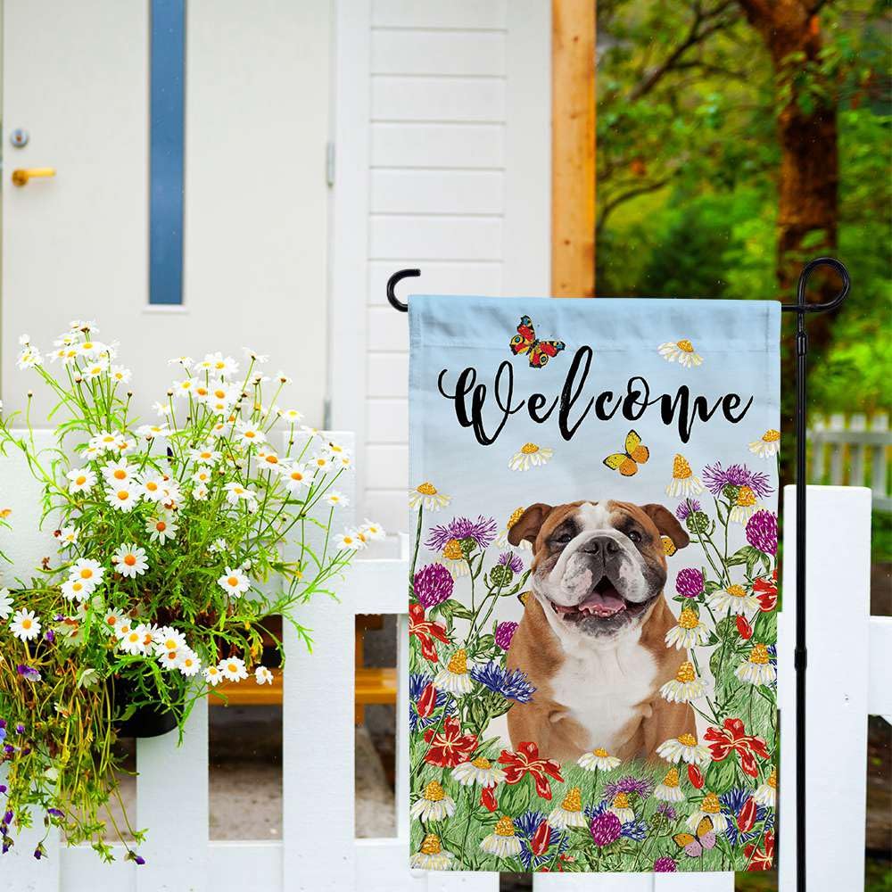 Ganshan Bi Drapeau De Jardin Weimaraner De Bienvenue