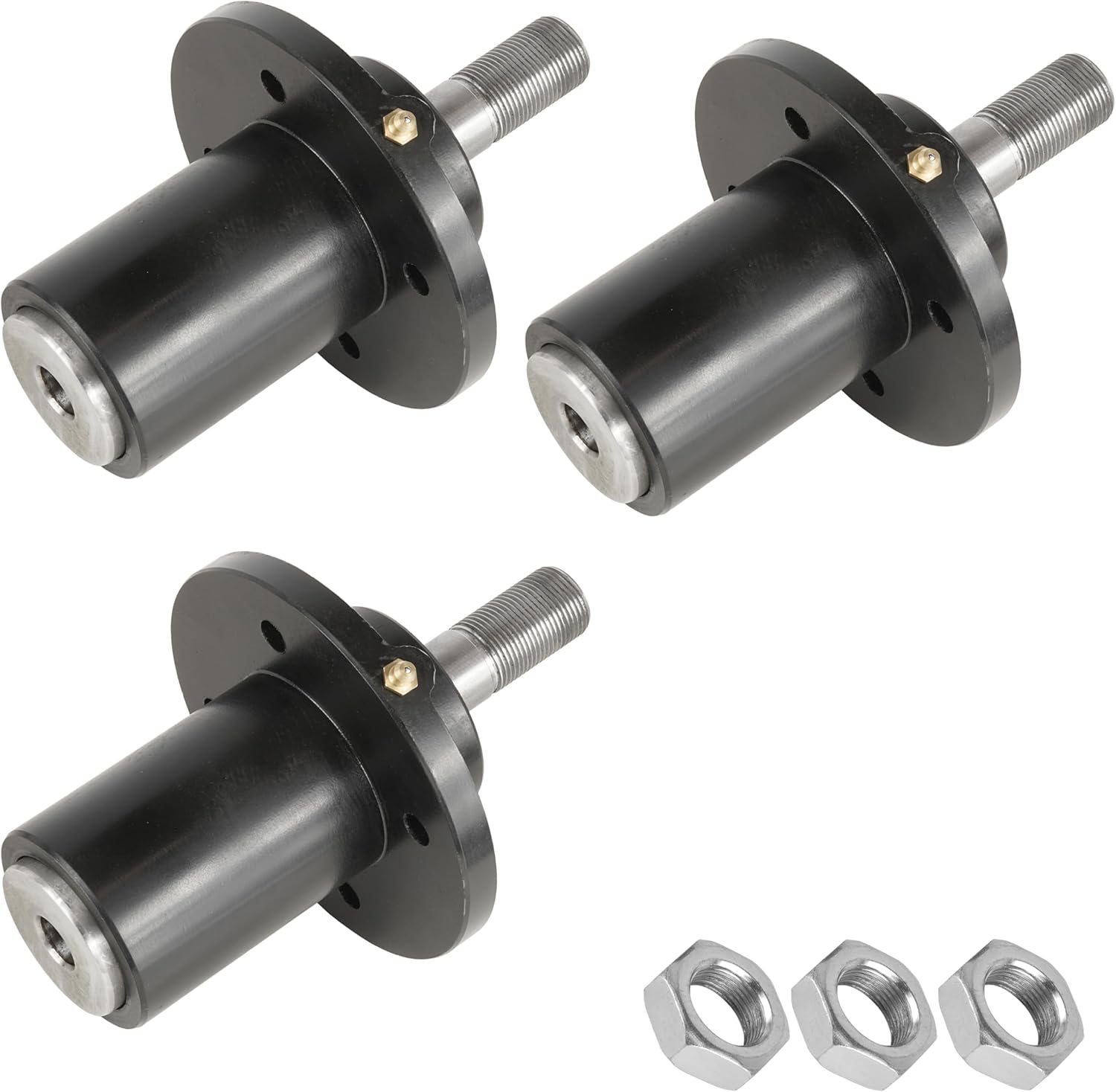 Caltric 3 Spindle Assembly Compatible with Dixie Chopper 300441 10161 Oregon 82322 49748 Short Shaft