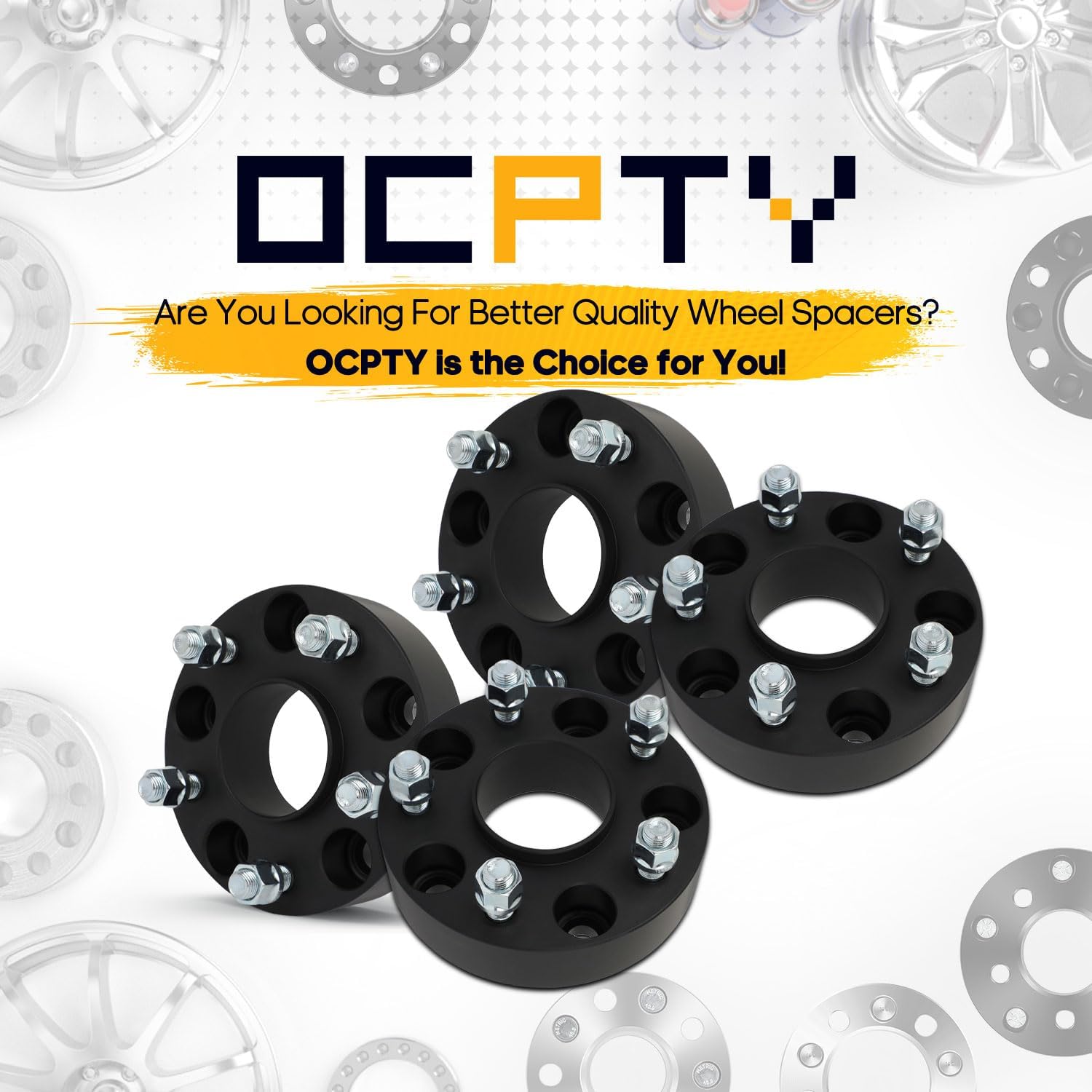 OCPTY 4pcs 1.5" Hubcentric Wheel Spacers 5x5 2019-2023 for Jeep Wrangler for Grand Cherokee wheel spacers