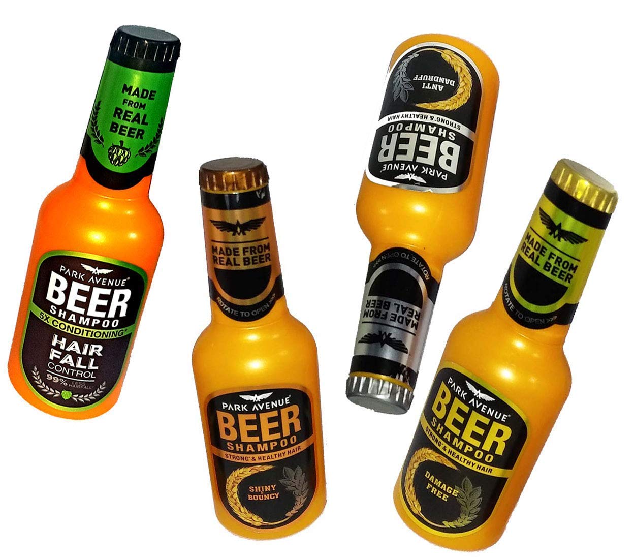 Buy Park Avenue Beer Shampoo Shiny & Bouncy, Anti Dandruff, Damage Free