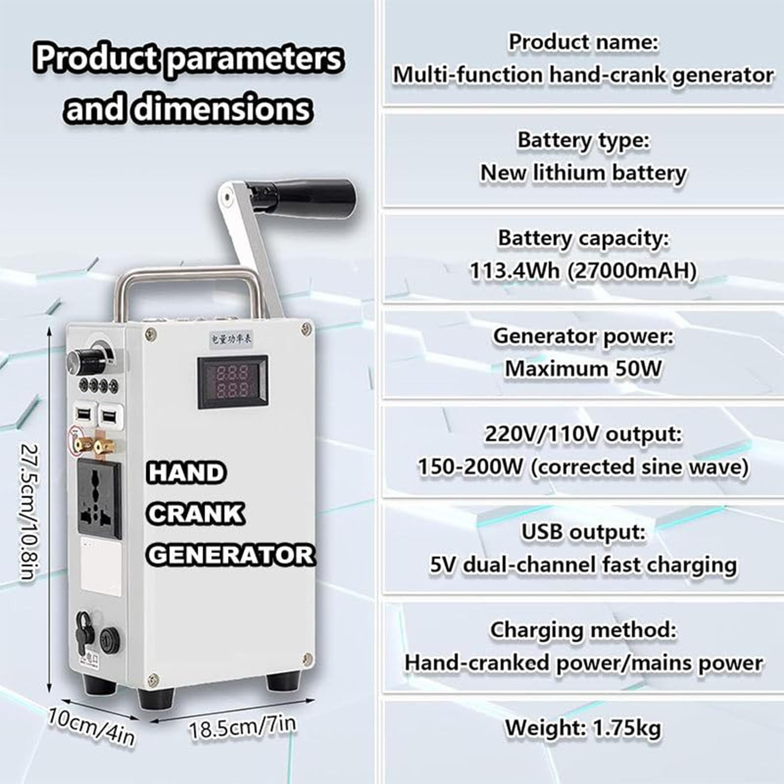 Estación De Energía Portátil, Generador De Emergencia para Camping Generator+Controller