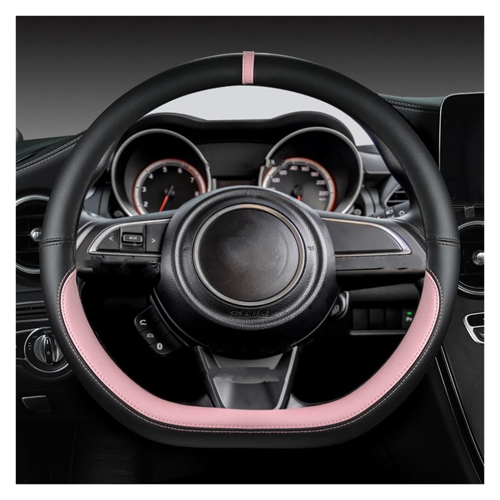 Koolstofvezel Leer D Vorm 38 Cm Auto Stuurhoes Voor Suzuki Voor Swift Koolstofvezel Leer D Vorm 38 Cm Auto Stuurhoes Voor Suzuki Voor Swift
