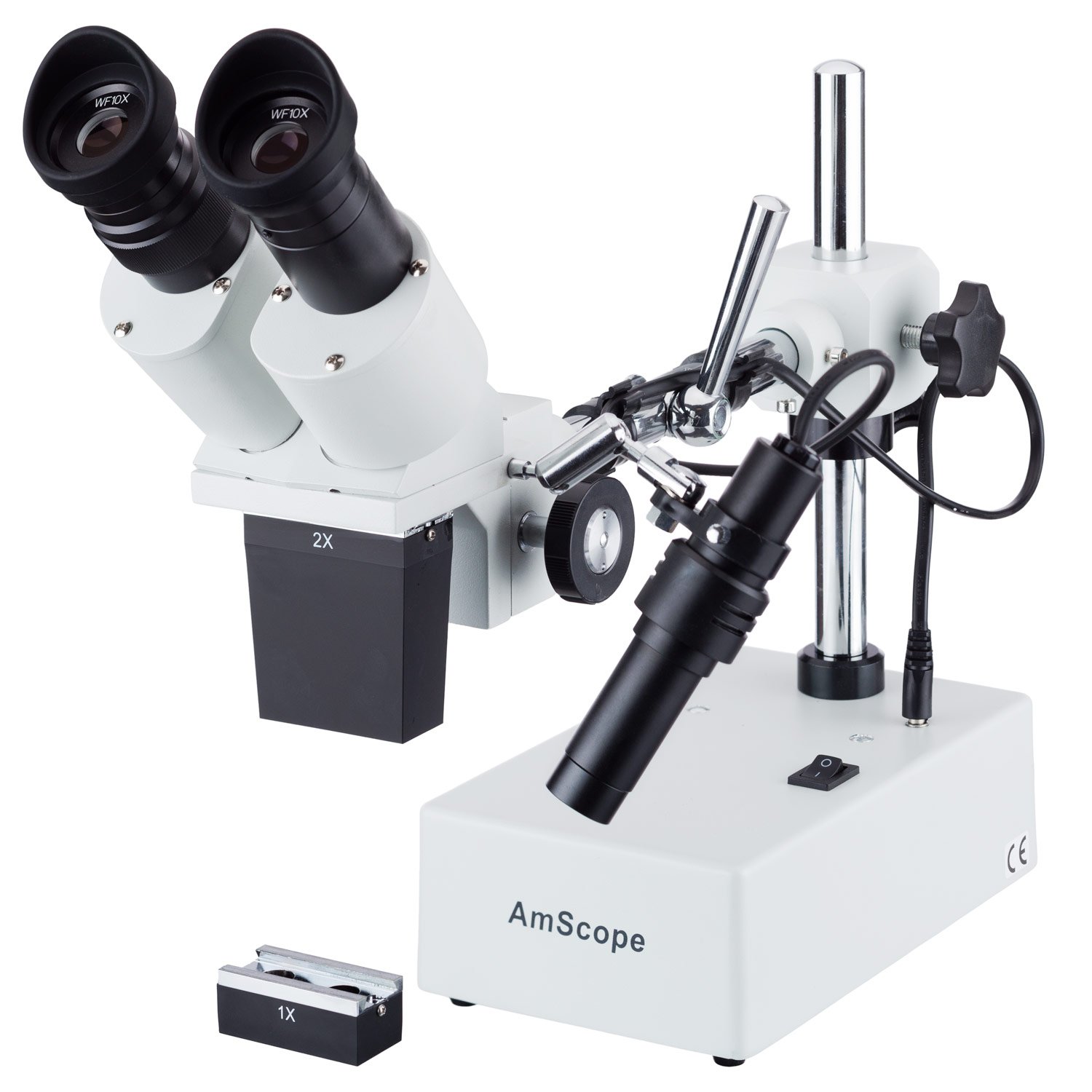 Buy Am SE402 10X20X Stereo Binocular Micro Boom Arm + Light Online at
