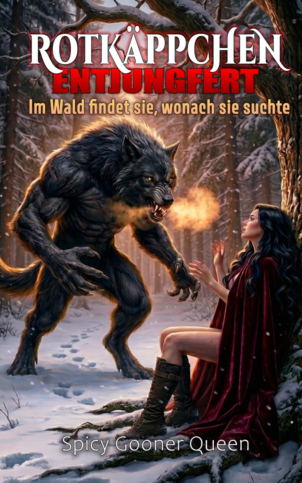 ROTKÄPPCHEN ENTJUNGFERT: Im Wald findet sie, wonach sie suchte (Grimms Dark: Düstere Monster-Märchen und Omegaverse-Romane)