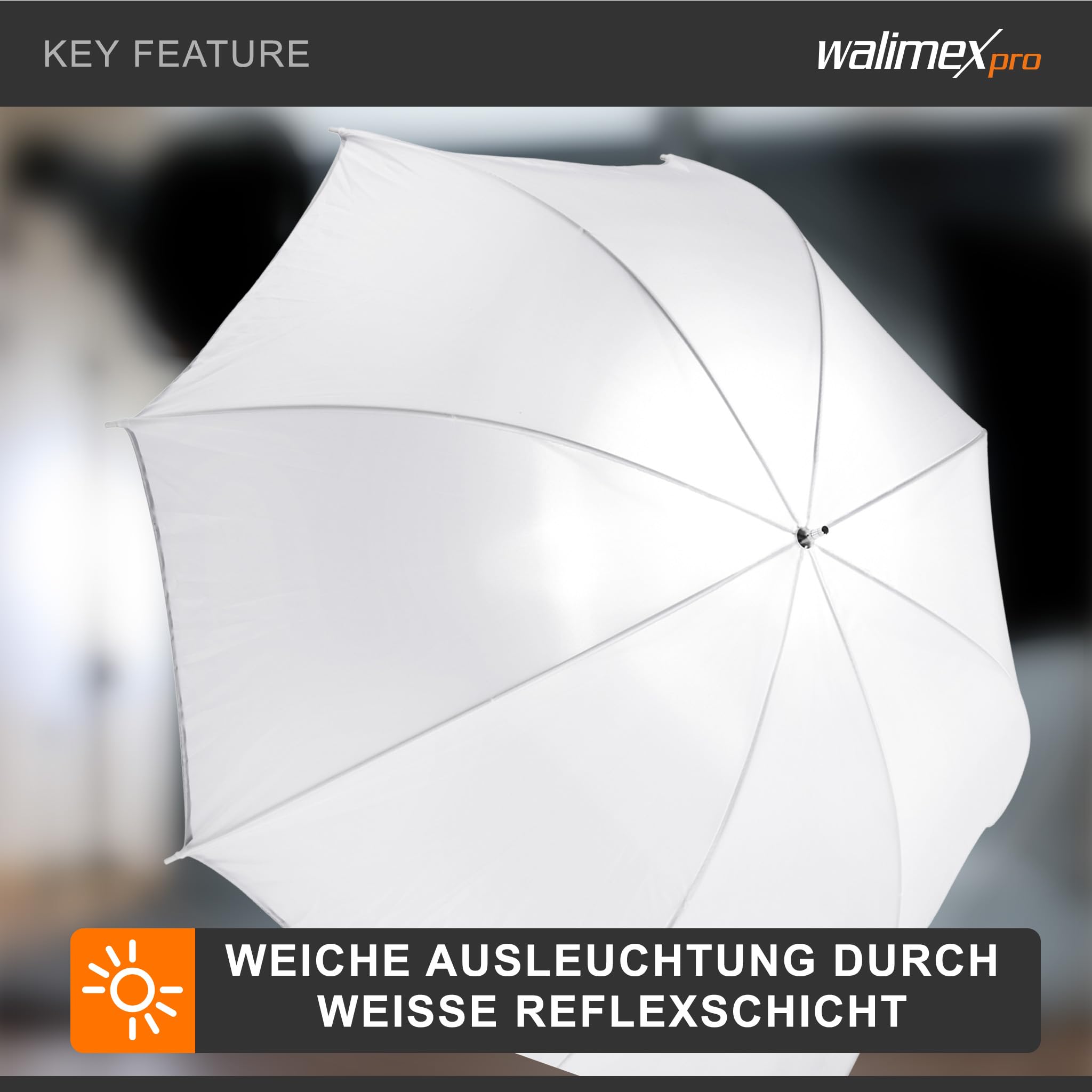 Walimex Pro Schirmsoftbox Durchlicht 109 cm