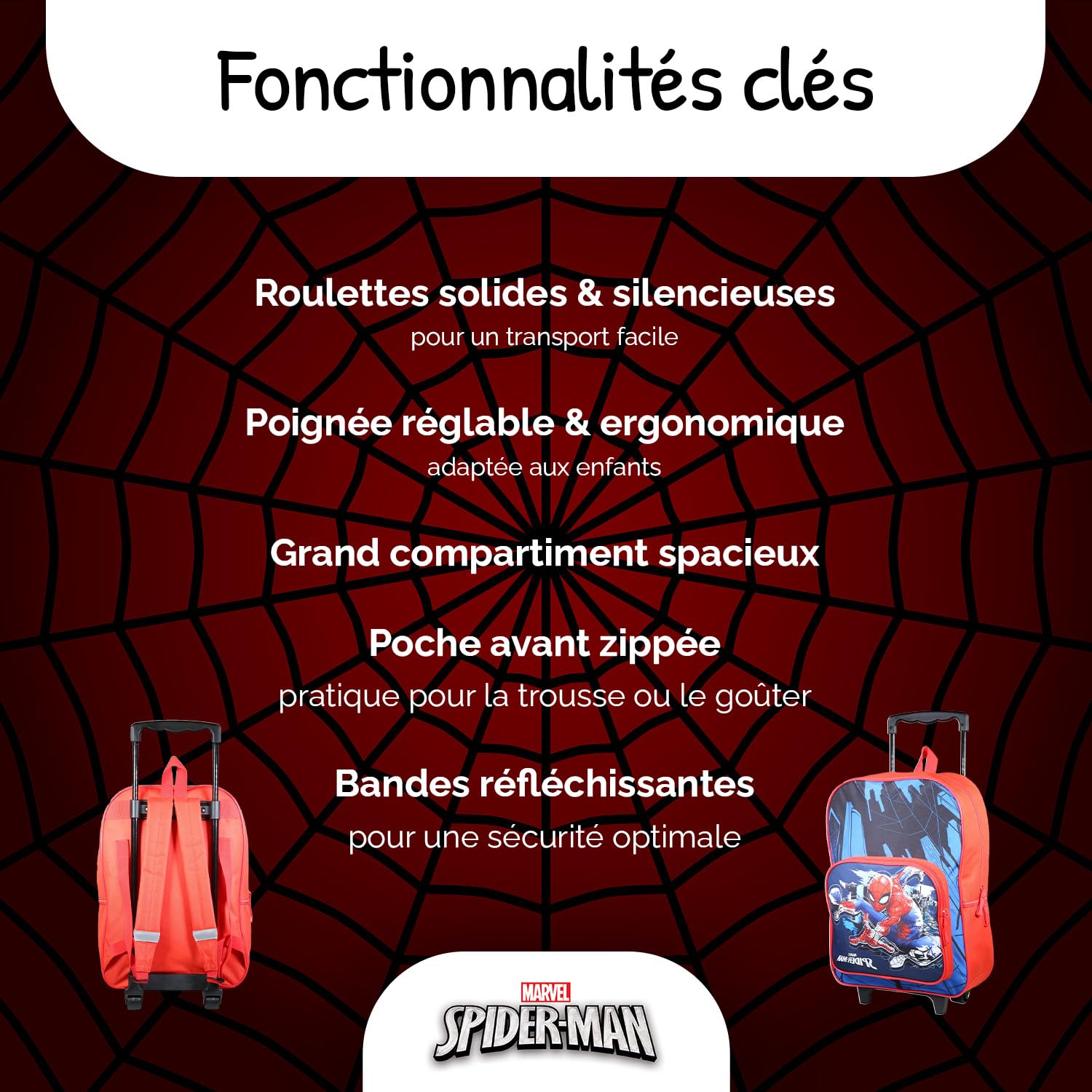 Bagtrotter - Sac à dos Primaire Garçon - Confortable - Tons Rouge & Orange - Différents Modèles & Licences