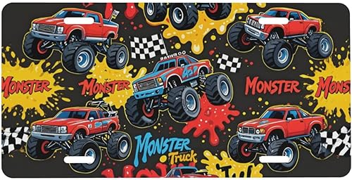 Miniatura 16 de Placa delantera retro con bandera americana y girasol para auto de mujer, placas decorativas de aluminio metálico, linda placa novedosa para hombre,