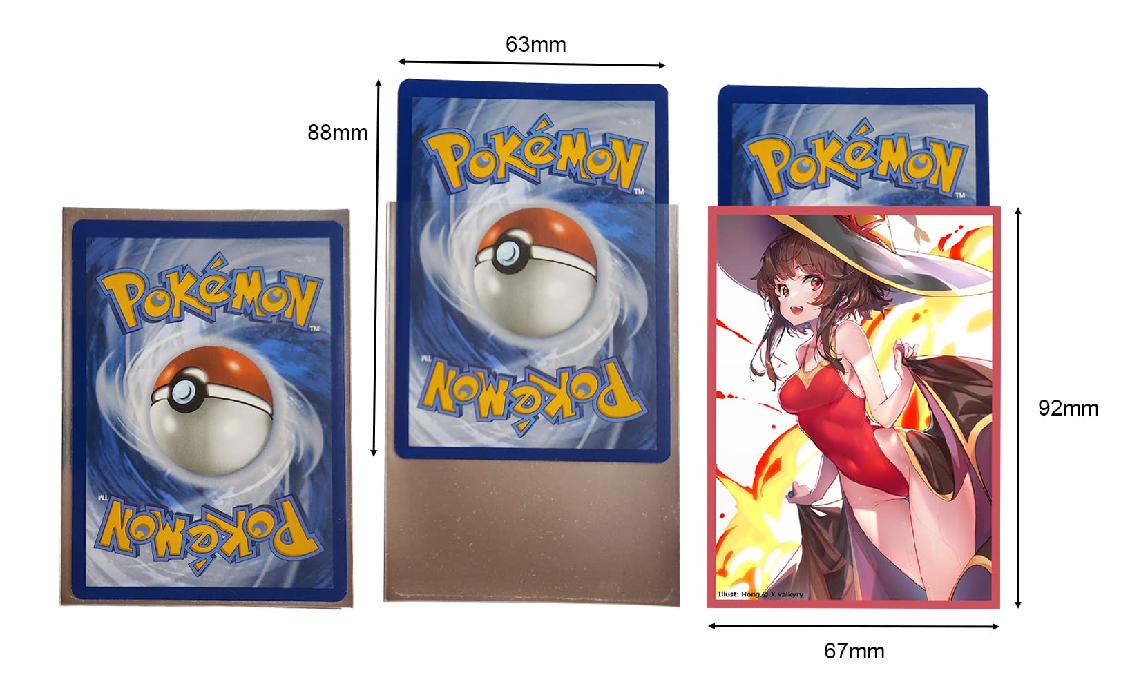 60ct KonoSuba (Megumin) Character Sleeves Top Loading Anime and Game  Trading Card Sleeves Deck Protector for MTG/PTCG/TCG Standard Sized Cards  67x92mm (AM126) : Amazon.sg: Toys