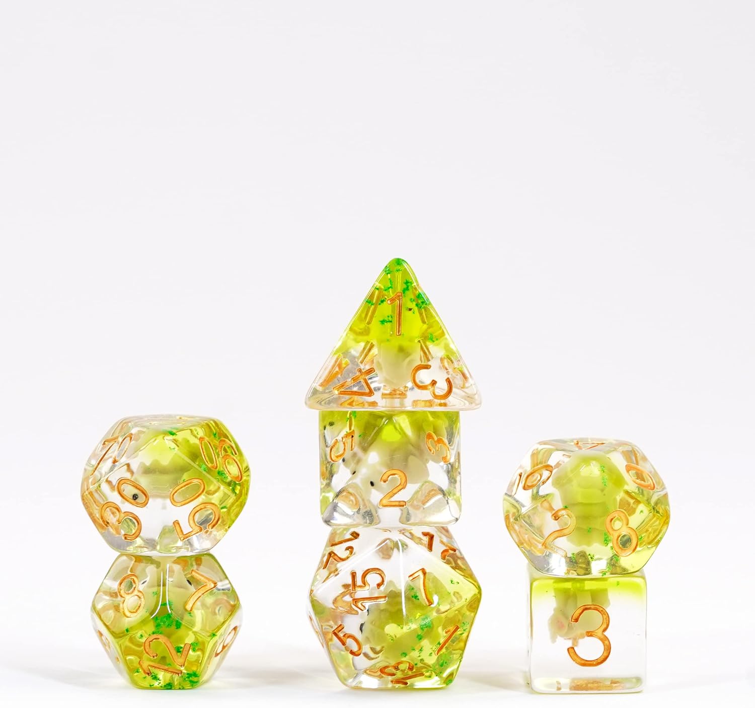 FanRoll 16mm Resin Poly DND Dice Set: Elephant Dice, Role Playing Game Dice for Dungeons and Dragons