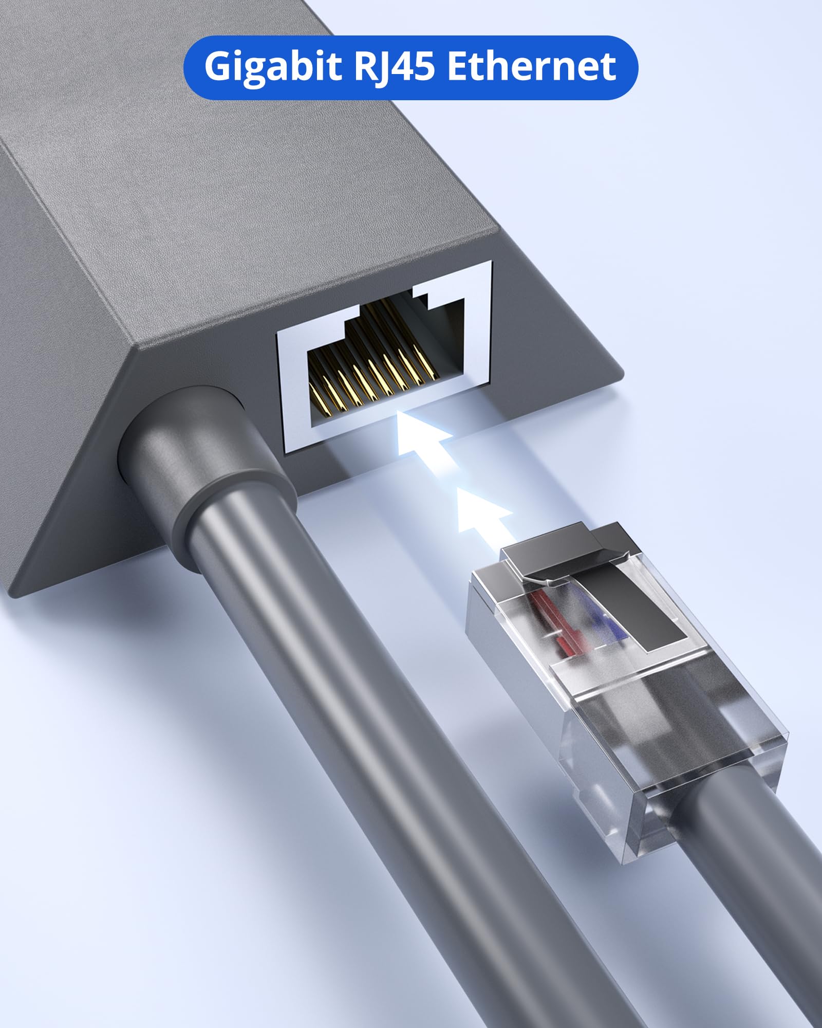 Adaptateur Ethernet Star Link pour Norme actionnée Gen 2, Adaptateur Ethernet Gen 2 pour réseau Externe Filaire, Connexion Rapide et Stable, Prend en Charge des Vitesses allant jusqu'à 1 Gbit