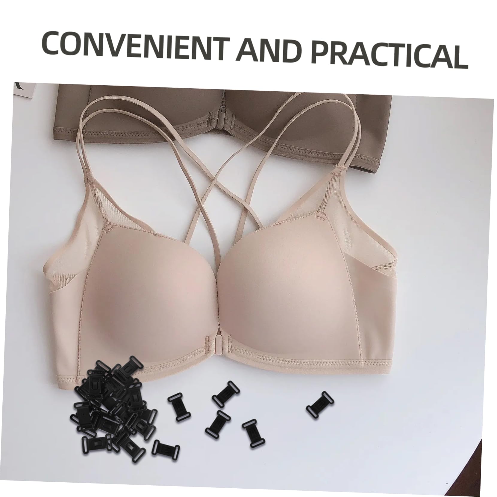 Tofficu 500sätze Verstellbare BH-Haken Praktische BH-verschlüsse Für Täglichen Gebrauch Innendurchmesser Accessoire Für Frauen Zur Anpassung Von Unterwäsche-trägern