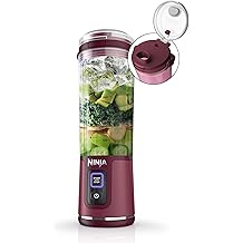 Ninja BC151CR Blast Portable Blender, Cordless, 18oz. Vessel, Personal Blender-for Shakes &amp; Smoothies, BPA Free, Leakproof-Lid &amp; Sip Spout, USB-C Rechargeable, Dishwasher Safe Parts, Cranberry Red