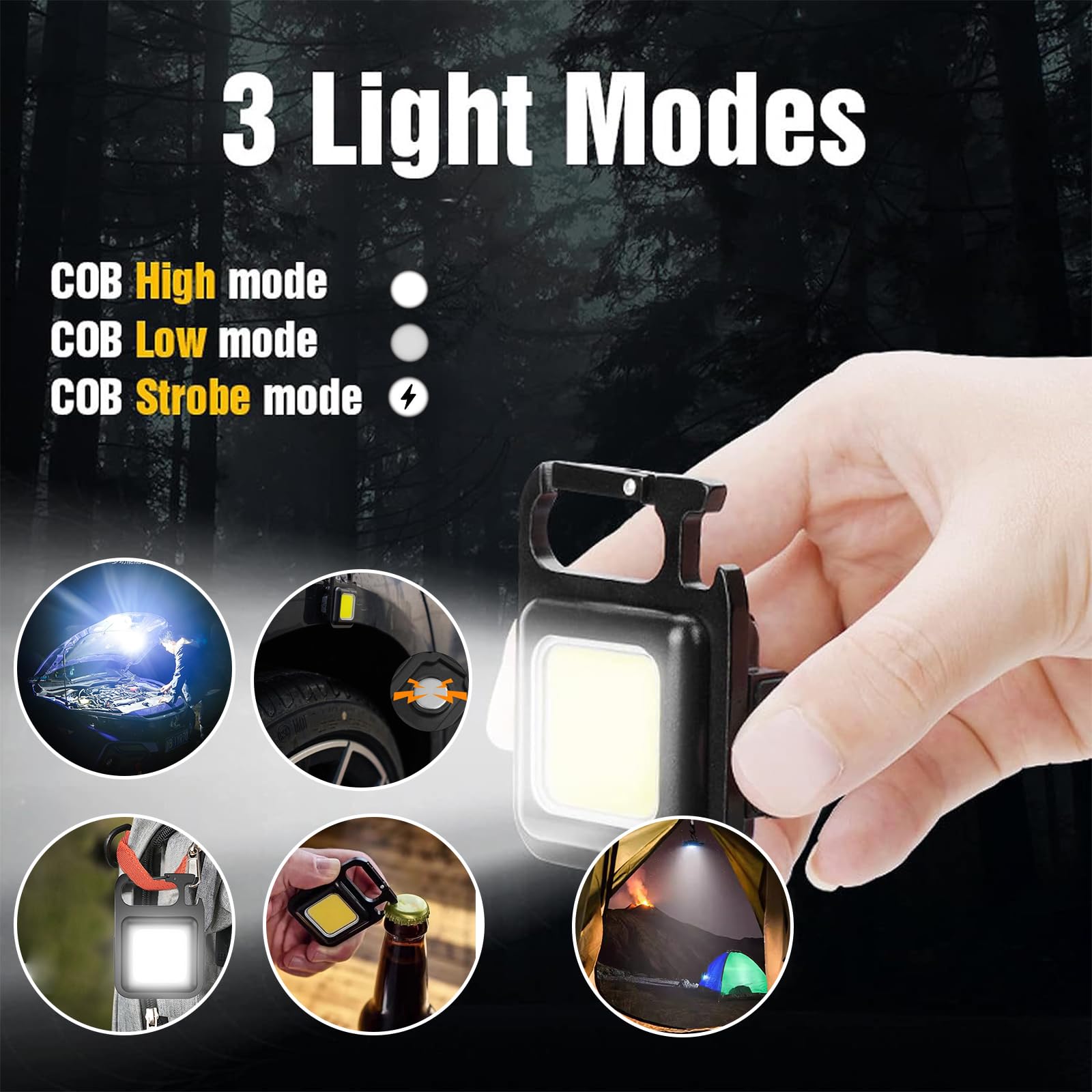Lampe Torche LED Ultra Puissante 1000000 Lumens Rechargeable USB-Torche Tactique 1500m de Portée,IP67 Étanche,5 Modes Pour Camping, Randonnée, Survie, Urgence