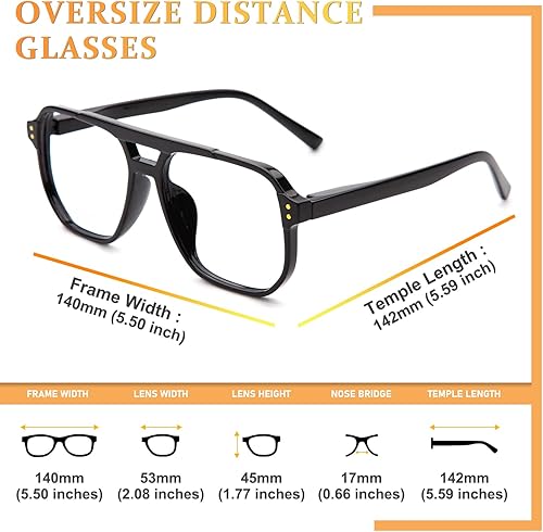 Miniatura 6 de JO Gafas de lectura progresivas multienfoque para hombres y mujeres, sin línea, para lector progresivo de medio borde para medio cercano