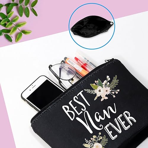 Miniatura 6 de Bolsa de maquillaje para abuela, regalo para el día de la madre, regalos de cumpleaños para abuela, bolsa de cosméticos para mejor Nan Ever, bolsa