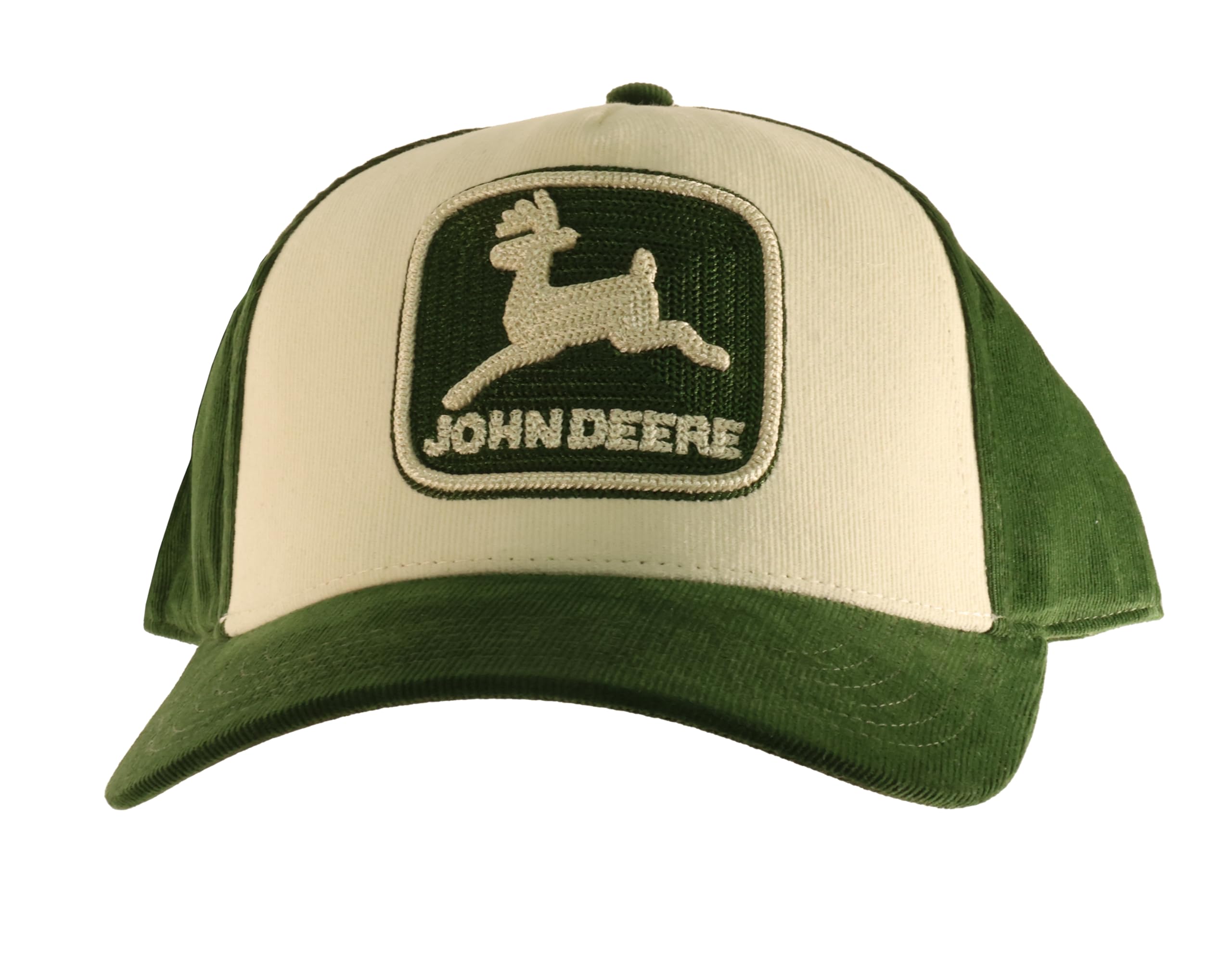John Deere LP86101 Herren-Kappe mit erhöhtem TM-Emblem, Olivgrün