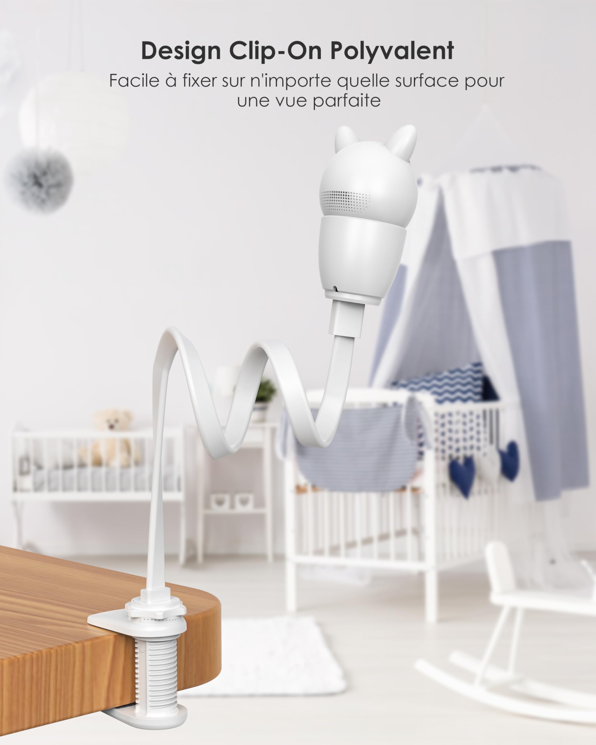 CZEview Derebir - Supporto per fotocamera per neonati, compatibile con la maggior parte dei video baby phone