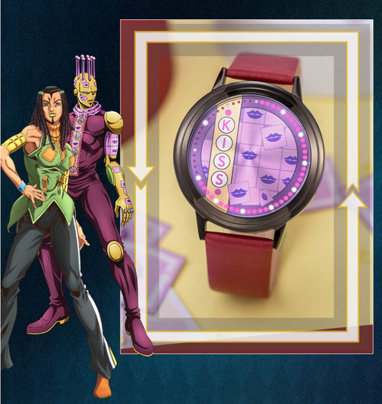 Amazon.co.jp: 腕時計 ジョジョの奇妙な冒険 空条承太郎 空条徐倫