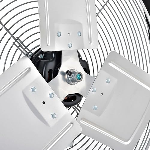 Miniatura 8 de Global Industrial Ventilador de estación de trabajo, 18" de diámetro, 4600 CFM, 1/3 HP, 3 velocidades, ventilador de estación de trabajo interior