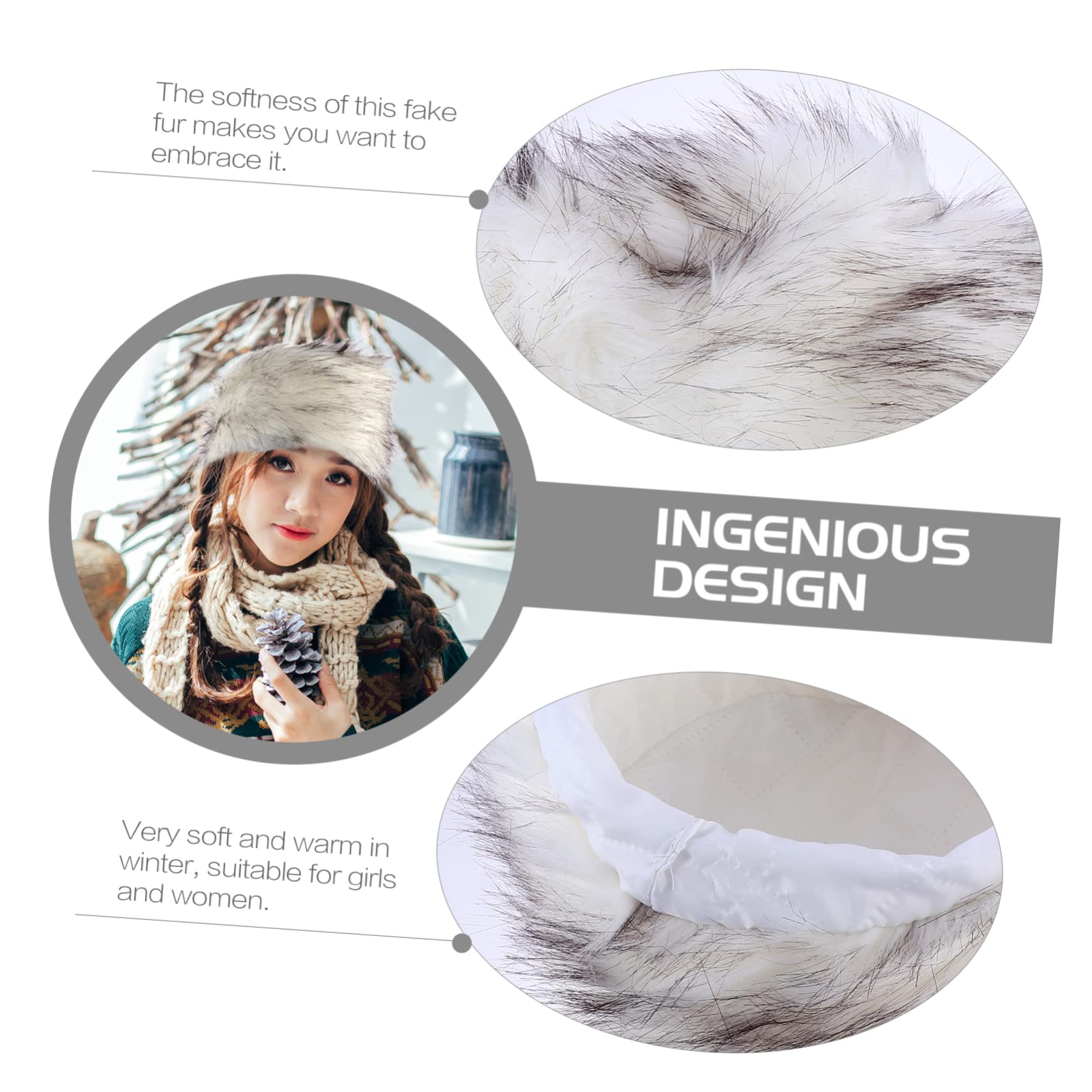 GALPADA 3pezzi Cappello Faux Fur per e Ragazze Accessorio Cappello Paraorecchie per e