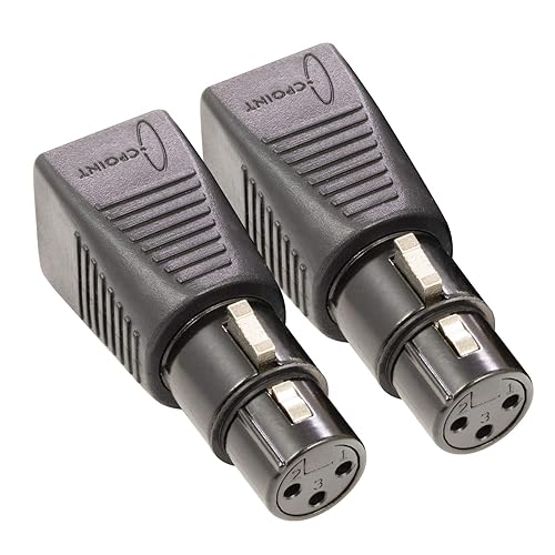 SIRS-E CPoint XLR RJ45 - Adaptador CPoint XLR RJ45 Ethernet a DMX512, convertidor de cable hembra de 3 pines, XLRJ45-3F