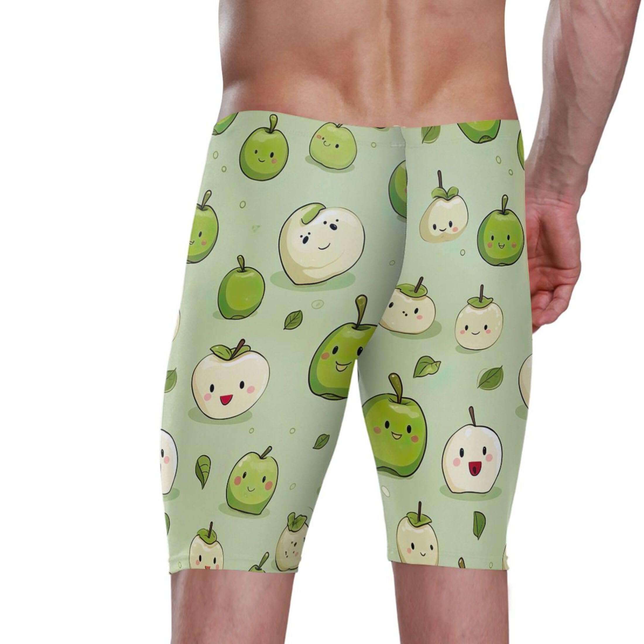 UMIRIKO Fruit Green Men's Swimsuit Swim Jammers L B0402060