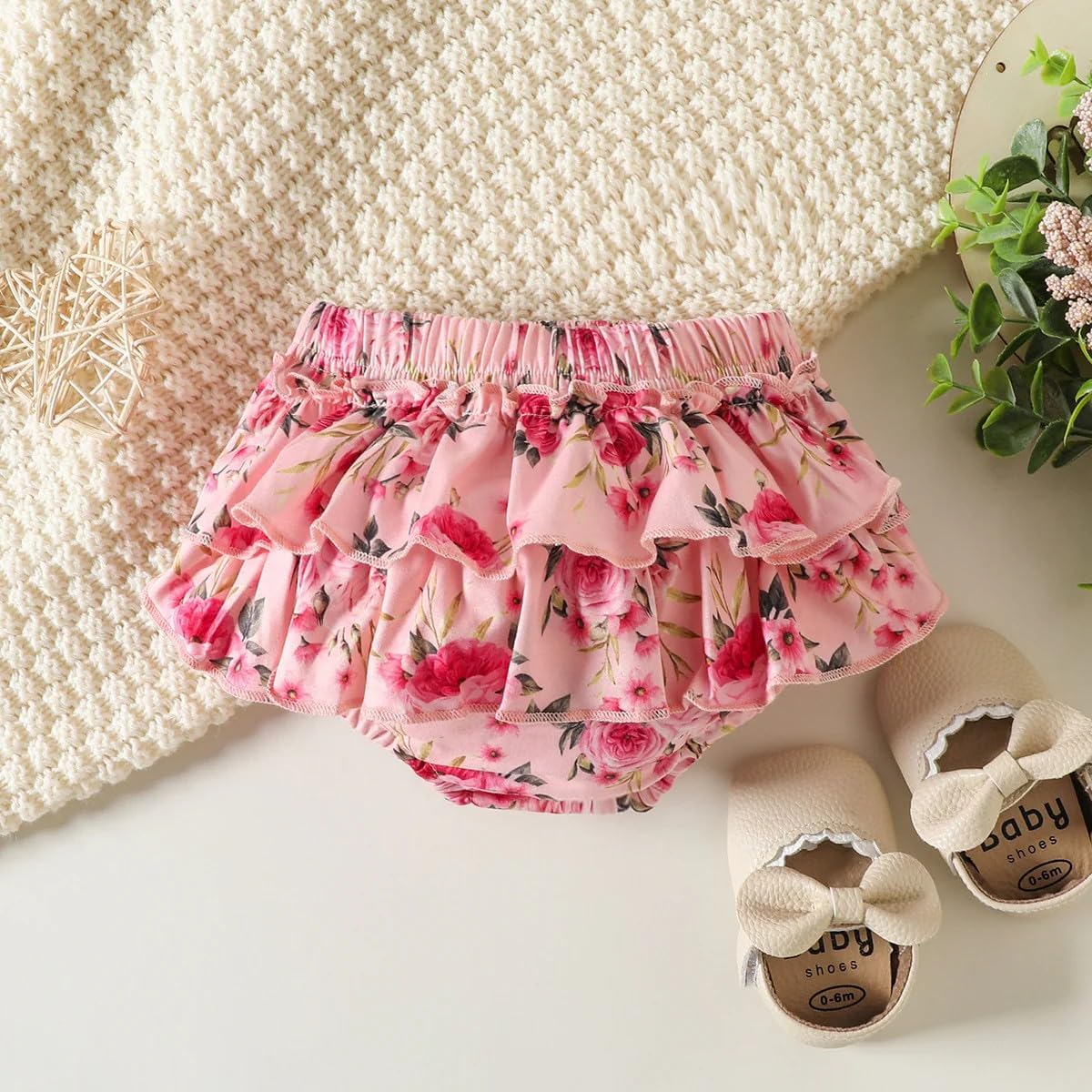 Aoswep Baby Girl Clothes Infant Newborn Girl Summer Short Set Clothes