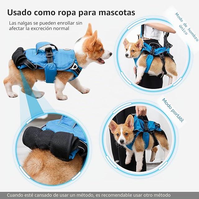 Foto 5 de 6 de PETCUTE Mochila Portadora de Mascotas,Cómodo Mochila Bolso para Perros,Bolsa de Transporte para Mascotas…