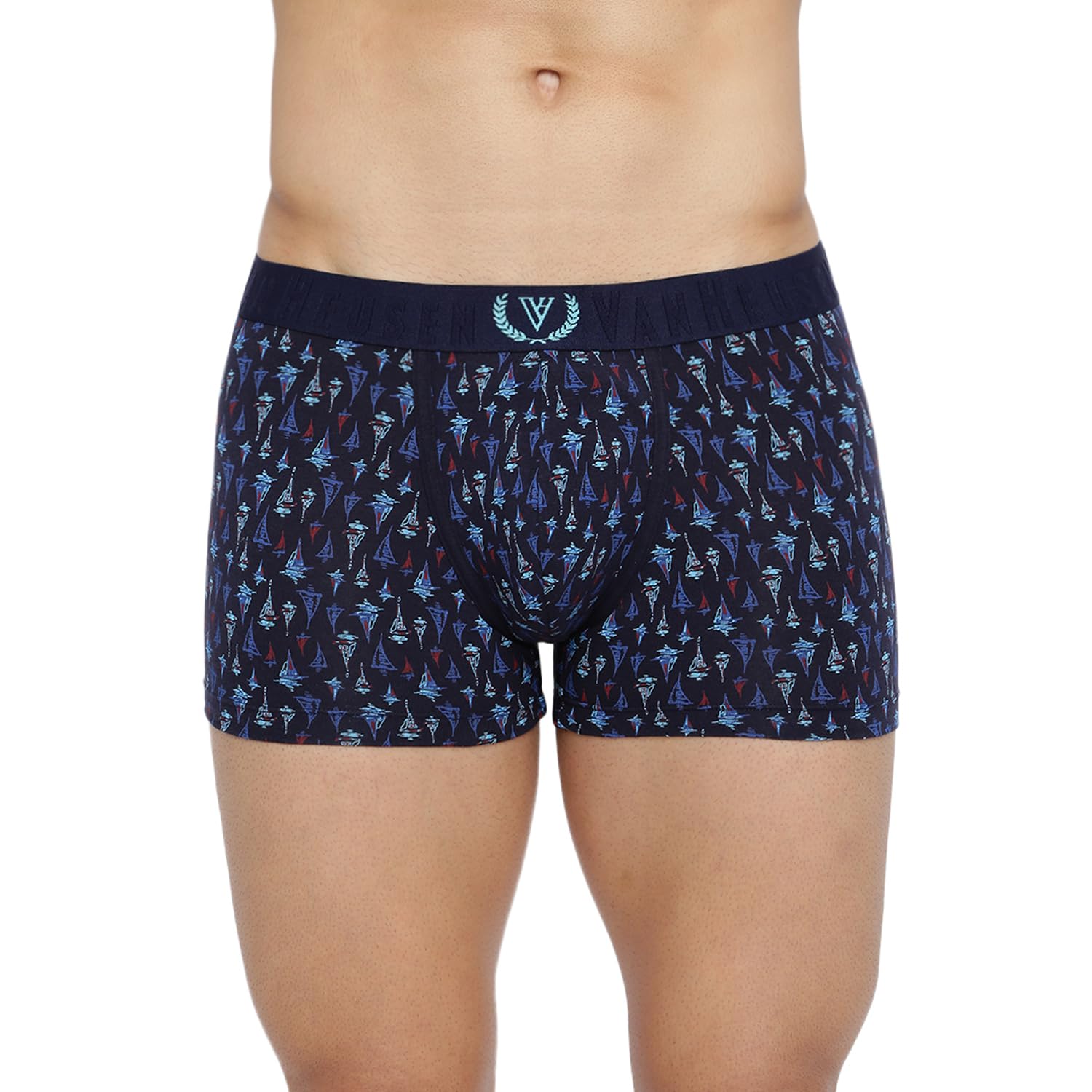 van heusen Men's Cotton Blend Classic Solid Trunks-picture-44