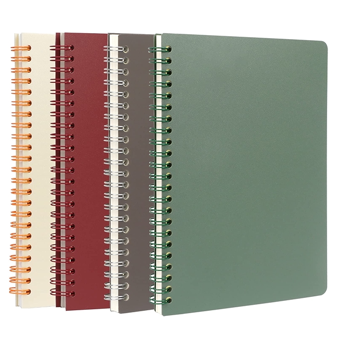 Songaa A5大小卷装笔记本 - PP硬壳，规则行间，160页