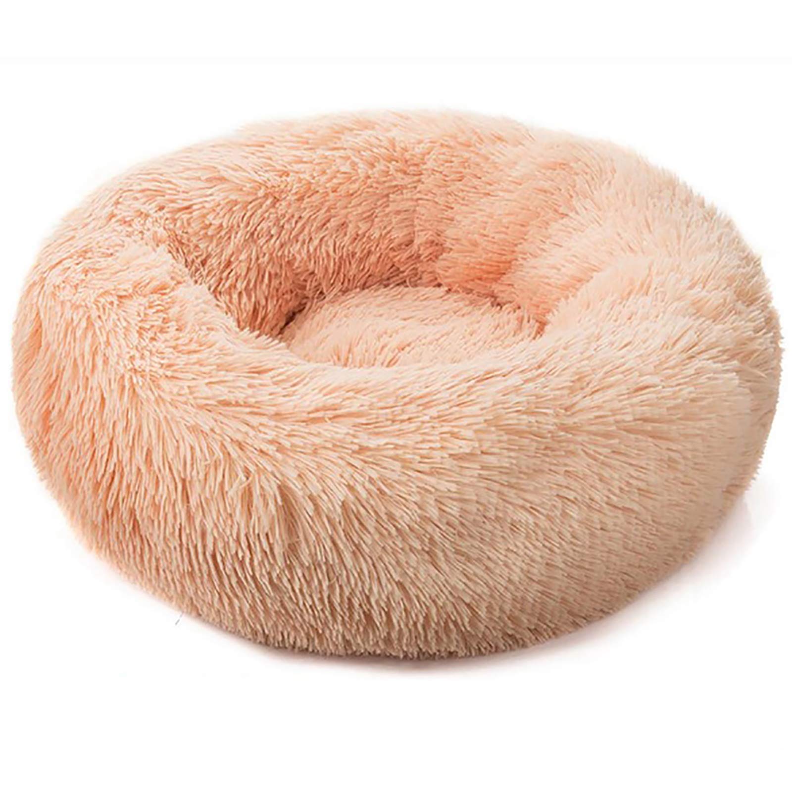 Lit donut lit de chat extra-doux pour des siestes chaudes et apaisantes dans votre salon XXL