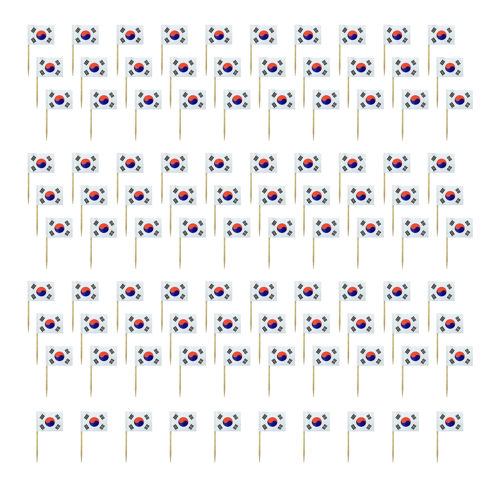 Jazuaiao 100Pcs Colorful International Flag Toothpicks Cake Picks Cupcake Decoration for Sports Event and Football Themed Parties Flag Picks