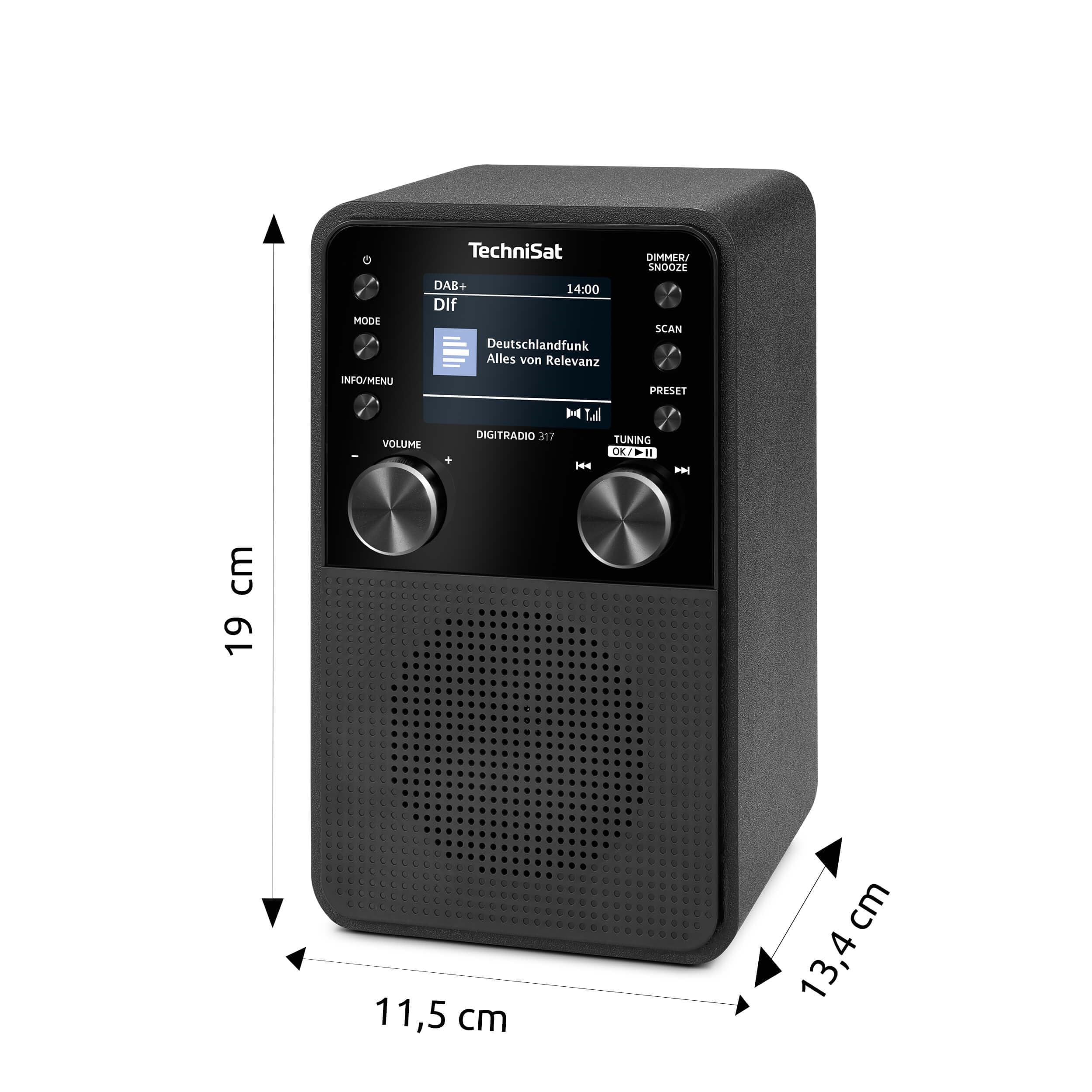 TechniSat DIGITRADIO 317 - Vertikales DAB+ UKW Radio mit Bluetooth Audiostreaming – Bild 7