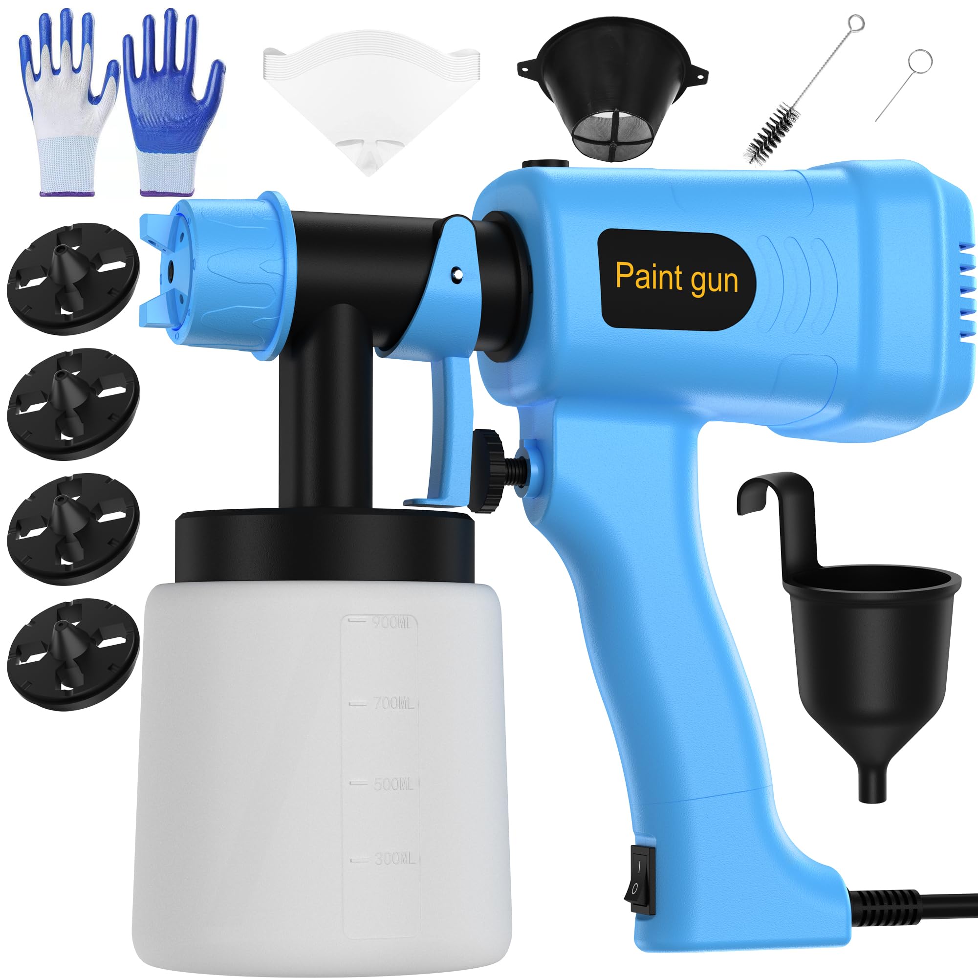 Paint Gun Sprayer, Portable Spray Gun for Painting, Indoor and Outdoor Use (5FT)