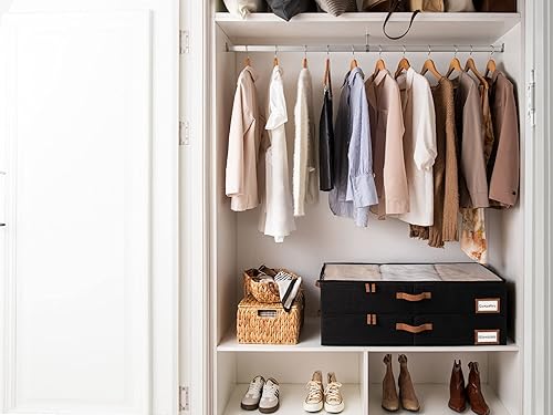 Miniatura 8 de StorageWorks Paquete de 2 contenedores de almacenamiento debajo de la cama con 2 contenedores para zapatos debajo de la cama