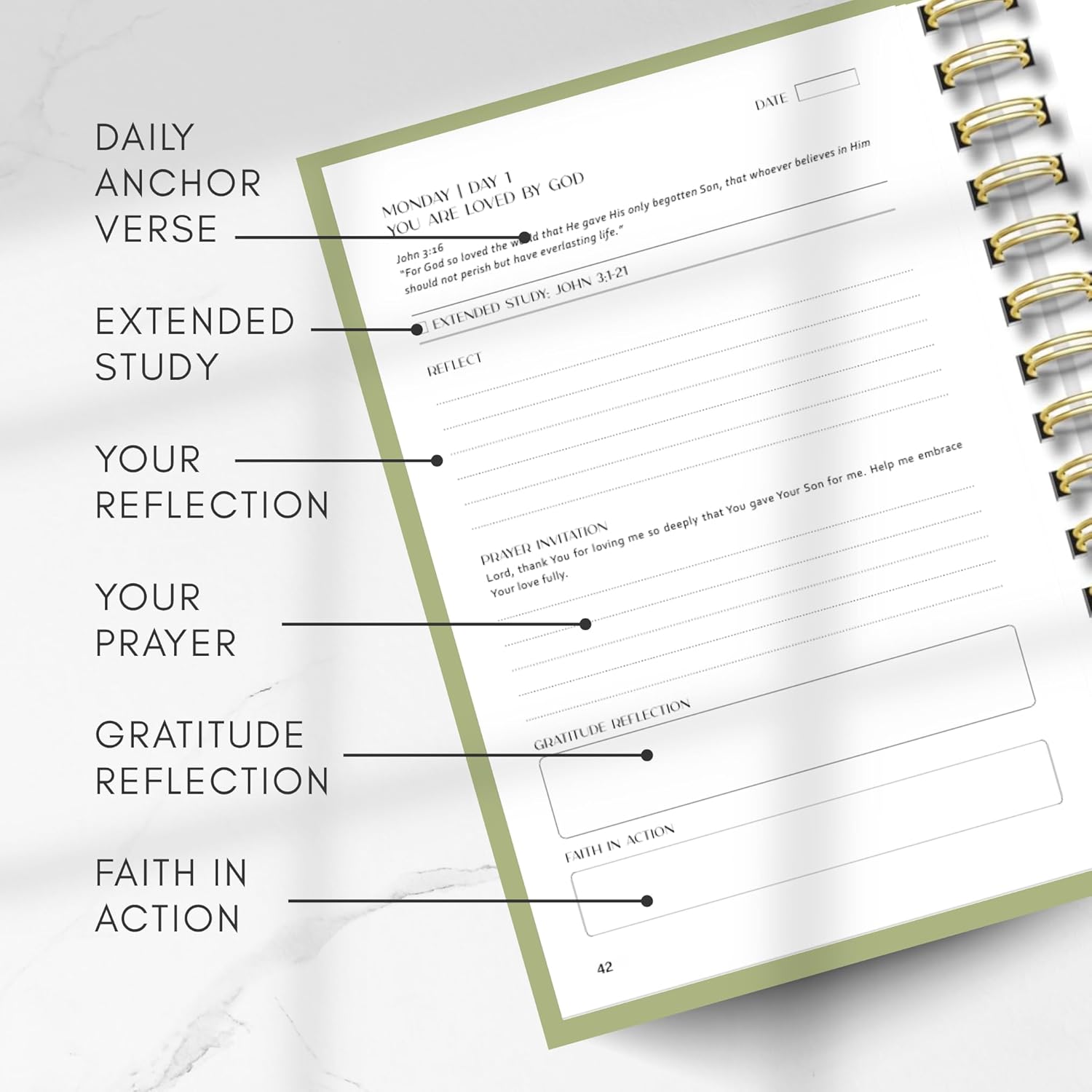 Prayer Journal with Bible Study - 20 Weeks Guided Daily Prayer Journal for Woman to Strengthen Faith and Practice Gratitude - Religious Gift for Spritual Growth