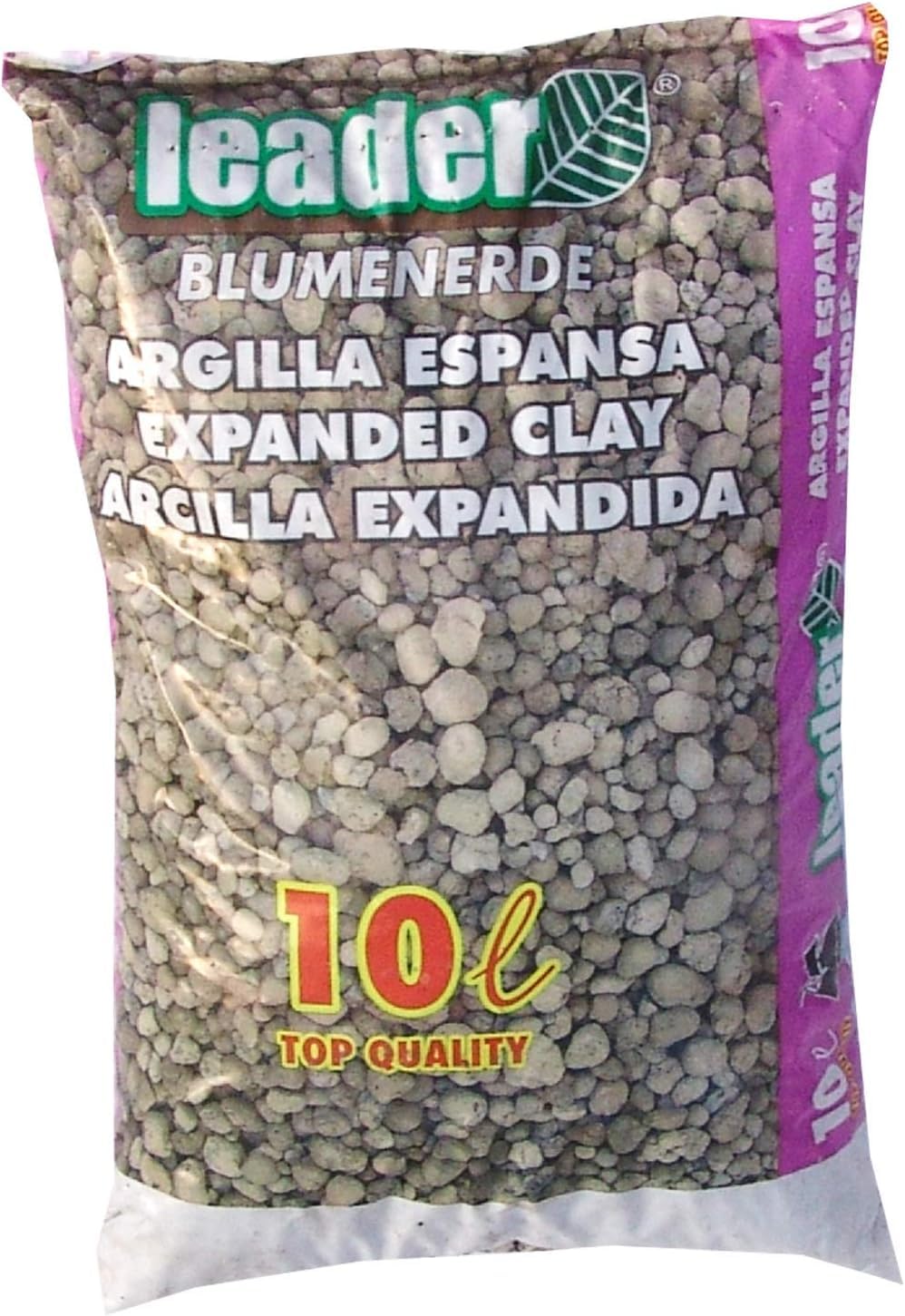LEADER, Argilla Espansa, Da Giardinaggio e Coltivazione, Per Piante da Interno, Giardini, Terrazzi, Orti e Piante Idroponiche, Migliora Salute delle Piante e la Struttura del Suolo, Sacchetto da 10L