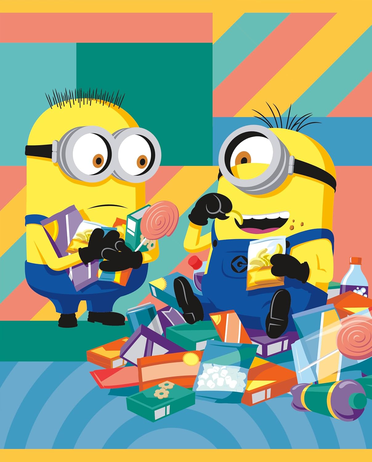 Despicable Me Multicolor Loot Bags (5.13" x 5") 8 Count - Fun Treat Bags for Kid's Birthday Parties, Events & Celebrations