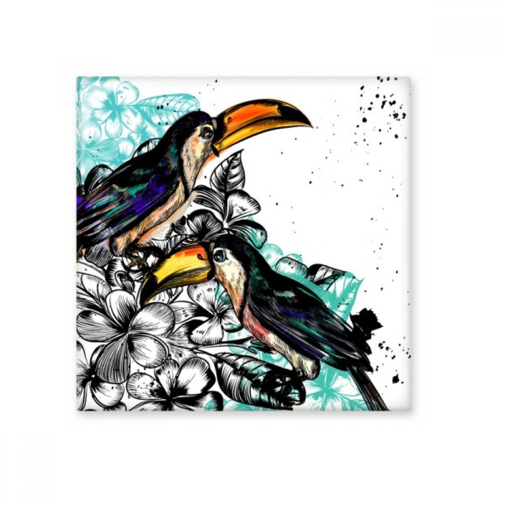 Carrelage oiseau tropical brillant mural résistant cuisine
