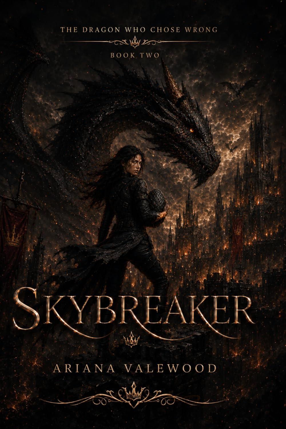 Skybreaker: A Dark Dragon Academy Romantasy of Forbidden Bonds, Crown Rebellion, Rogue Dragons, and a Stable Girl Chosen by Fire (The Dragon Who Chose Wrong)