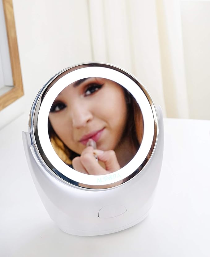 Espejo de Maquillaje LED Aurora 1x/5x Giratorio Portátil miniatura 2