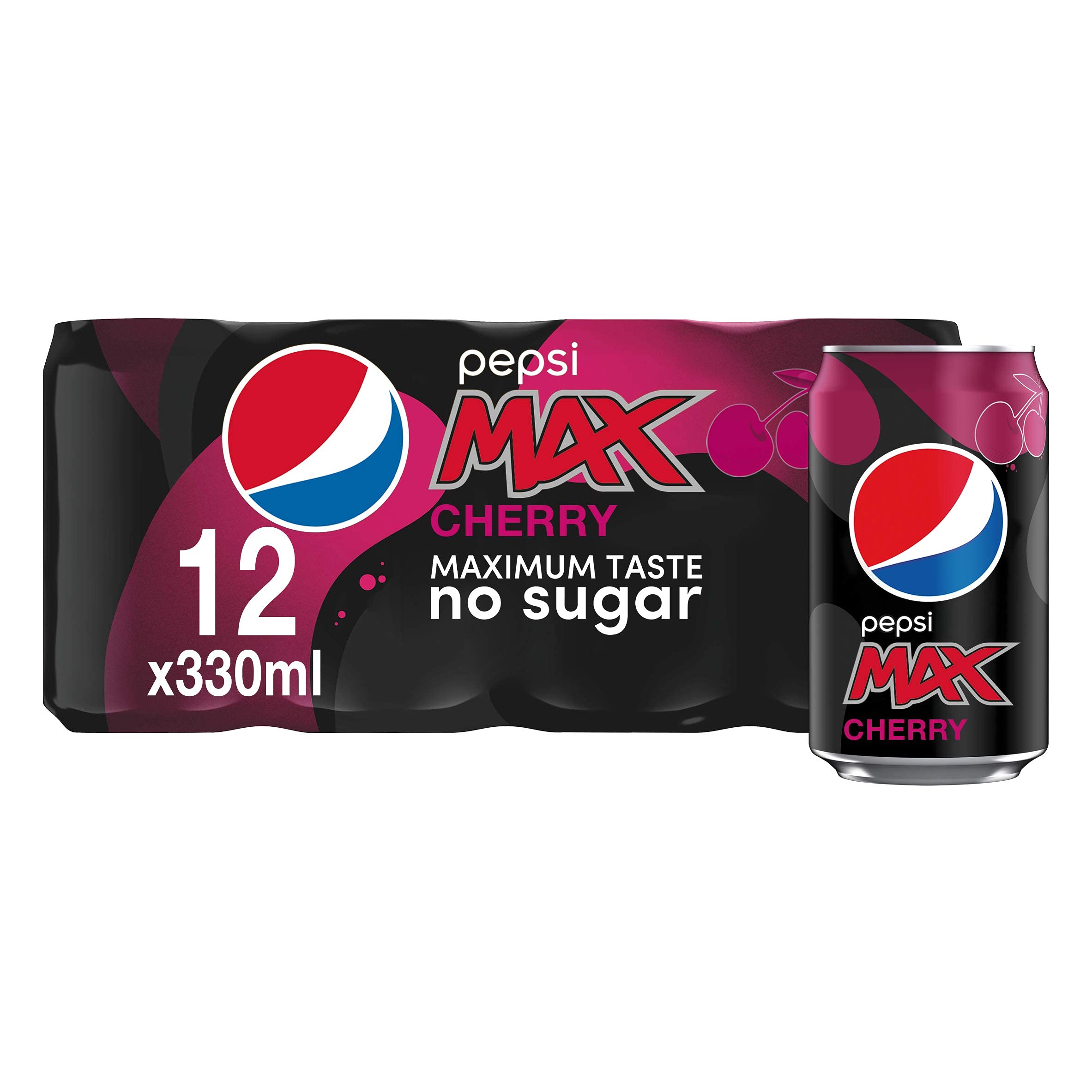 Pepsi Max Cherry Can, 12 x 330