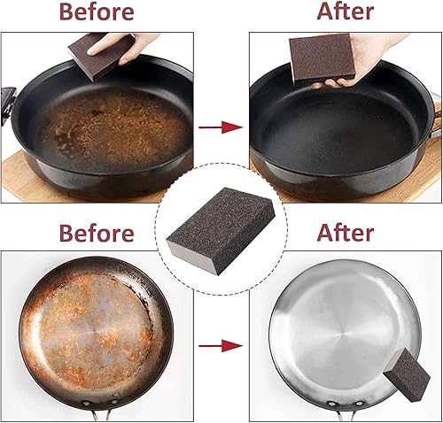 Miniatura 5 de Bloque de lijado grueso de grano 60  12 piezas, esponja de lija húmeda y seca, bloque de papel de lija de espuma, lavable y reutilizable, esponja de