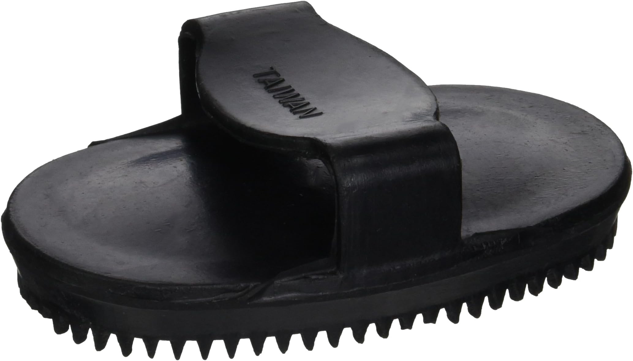 Intrepid International Soft Rubber Horse Curry Brush, Black, Small
