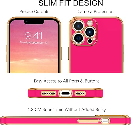 Miniatura 2 de VENINGO Funda para iPhone 13 Pro Max, funda para iPhone 13 Pro Max, funda de TPU suave de ajuste delgado con pulsera ajustable, resistente a los