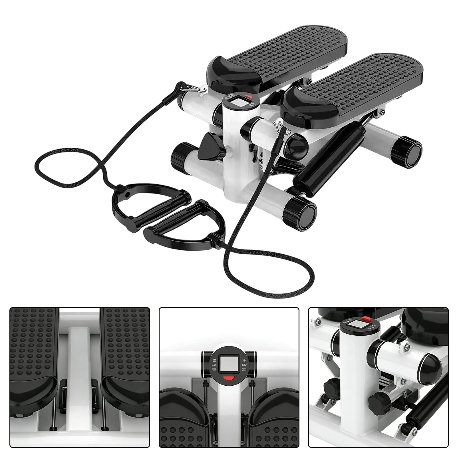 Stepper per Esercizio a Casa con Display LCD Regolabile Portatile | Stepper Portatile per Scale per Lavoro Palestra Sport Uffici Appartamento Allenamento Indoo