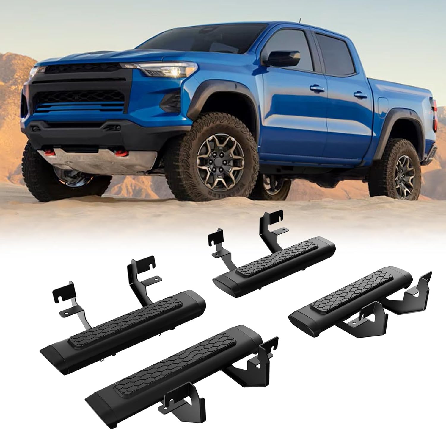 EZ Side Steps Fit for 2015-2025 Chevy Colorado/GMC Canyon Crew Cab Running Boards Truck Accessories
