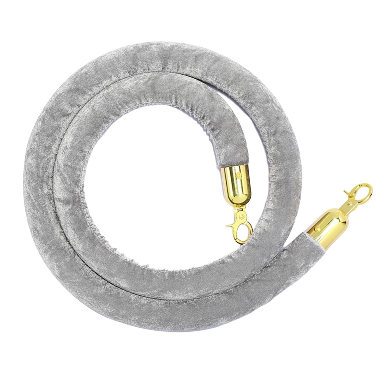 Corde de barrière avec fermoirs en or pour sécuriser l'accès des halls